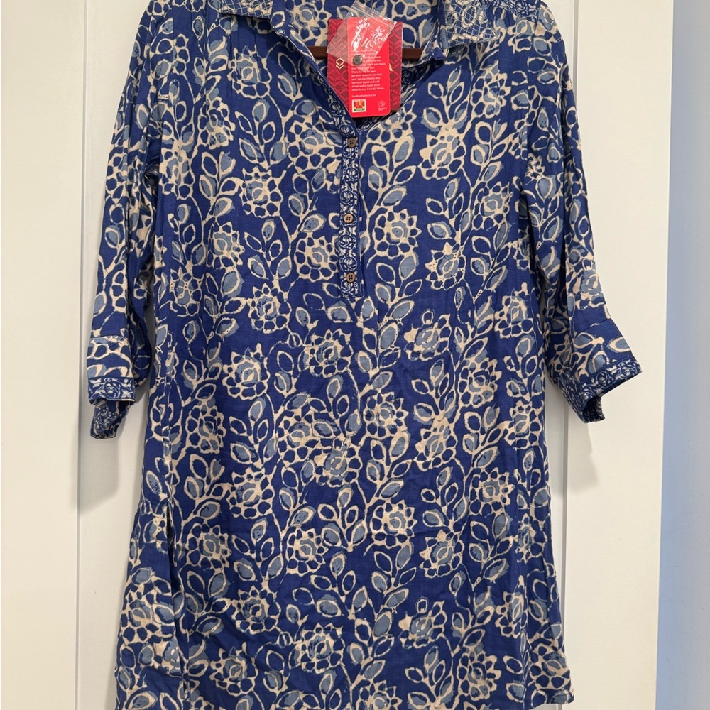 Biba Navy Floral Tunic